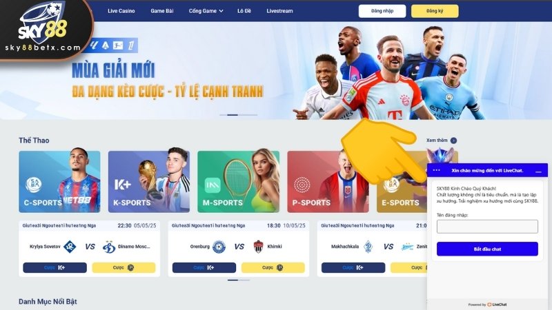 Liên hệ nhà cái để nhận sự hướng dẫn xử lý vấn đề nhanh chóng